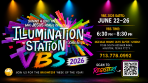 Vacation Bible School 2026. Illumination Station