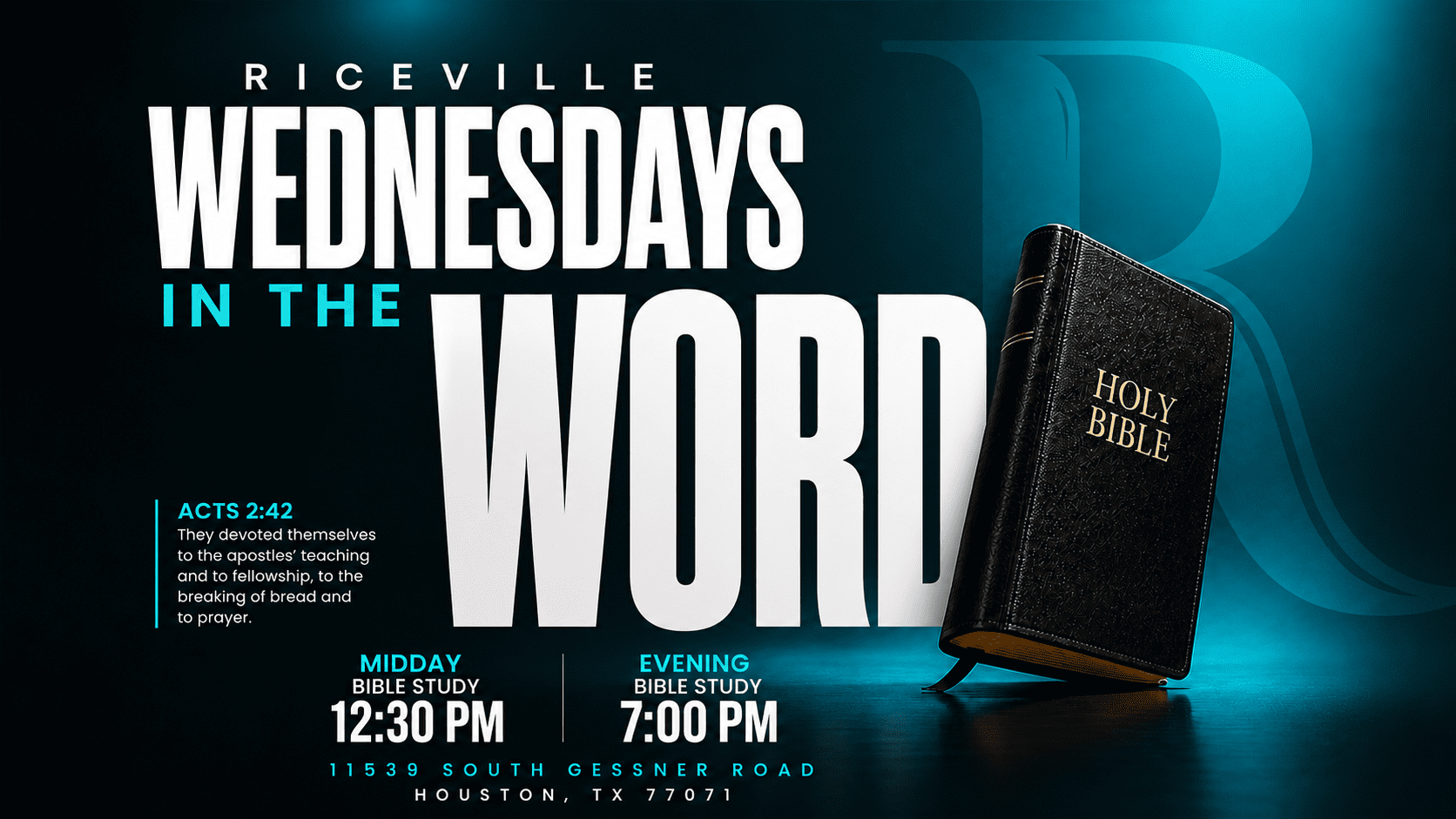 Wednesdays in the Word Grow deeper in God’s Word with us every Wednesday during Mid-Day and Evening Bible Study.